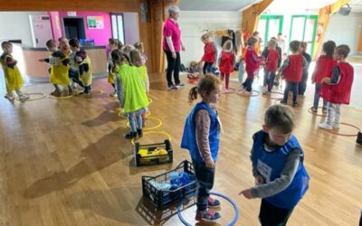 Rencontre sportive des PS-MS avec l’école Sainte Anne d’Andel