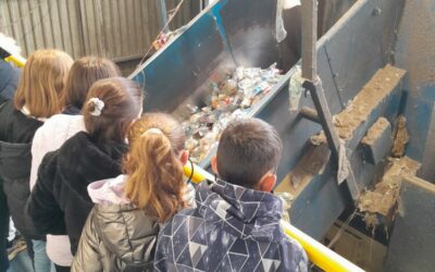 Visite au centre de tri de Kerval à Ploufragan